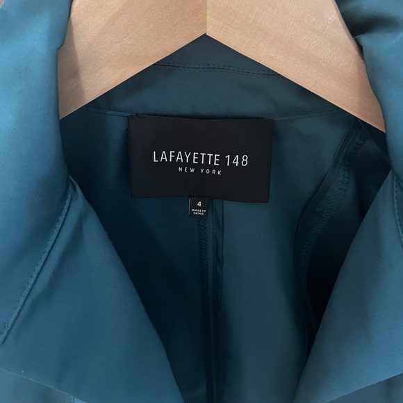 Lafayette Teal Jacket Size 4 - Picture 2 of 3